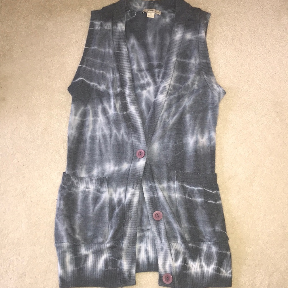 Tie-dyed cardigan